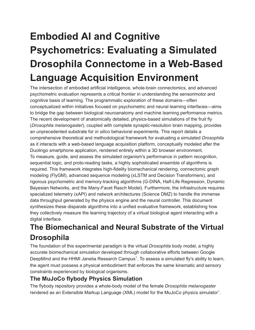 First page of Embodied AI and Cognitive Psychometrics